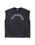 Boneless black letter Vest