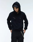 WHISTLEHUNTER Spliced Zipper Hoodie