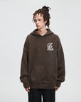 Boneless Knit Coze Hoodie Brown