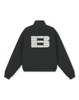 Boneless Back Block Statement Sweater Black