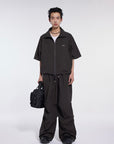 Whistlehunter 23SS Draped SilhouetteI Straight Pants